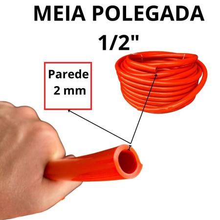 Imagem de 100 Metros Mangueira Silicone  1/2 X 2mm Grande Não Dobra 