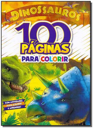 Imagem de 100 Páginas para Colorir - Dinossauros - Bicho Esperto