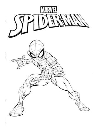 Páginas para colorir do Homem-Aranha - GBcolorare