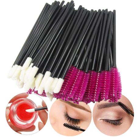 100 PCS Pincéis Labiais Descartáveis Varinhas de rímel Batom Cosmético Varinhas Maquiagem Aplicadores de Cílios Pincéis Kits de Ferramentas... - Lifextol Imagem de 100 PCS Pincéis Labiais Descartáveis Varinhas de rímel Batom Cosmético Varinhas Maquiagem Aplicadores de Cílios Pincéis Kits de Ferramentas...