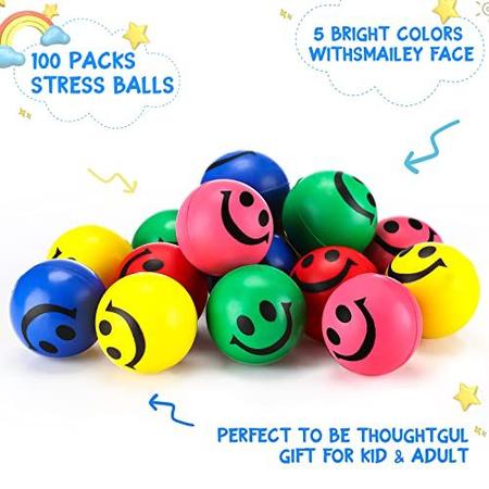 100 Pe as Sorriso Face Bolas de Estresse para Crian as e Adultos