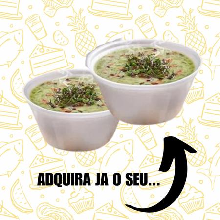 Imagem de 100 Pratos Fundos Cumbuca 500Ml Caldos Sorvete Salgadinho Petisco