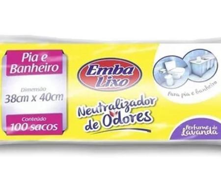 Imagem de 100 Sacos P/ Lixo Perfumado Para Pia Banheiro Neutral Odores