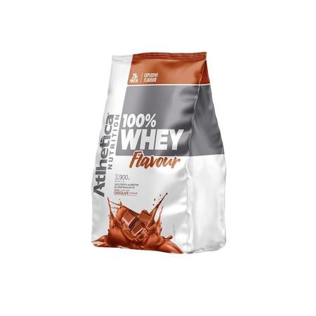 100% Whey Flavour (900G) Chocolate - Atlhetica Nutrition Imagem de 100% Whey Flavour (900G) Chocolate - Atlhetica Nutrition