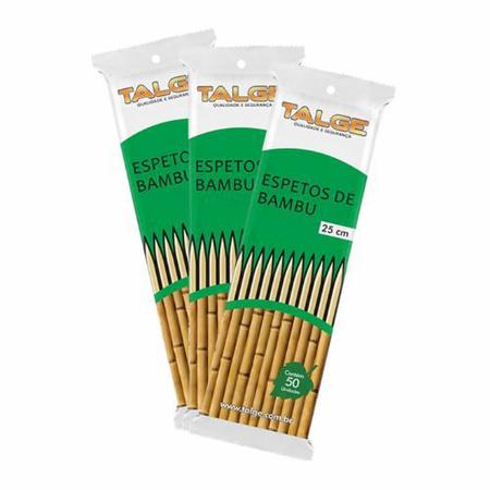 Espetos de Bambu 25cm - Talge