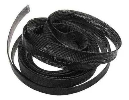 10M Manta Nautica Nylon Expansiva Preta Para Fueltech 10Mm - Turbox Parts Imagem de 10M Manta Nautica Nylon Expansiva Preta Para Fueltech 10Mm