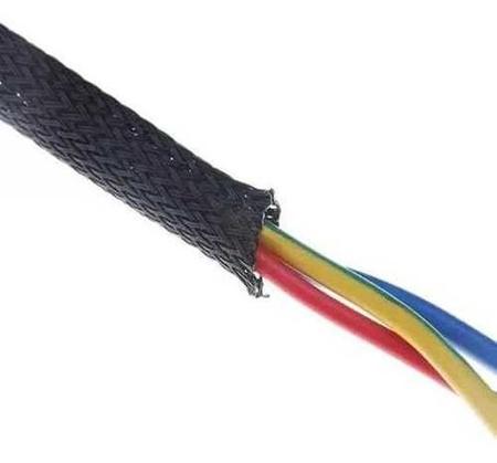 10M Manta Nautica Nylon Expansiva Preta Para Fueltech 10Mm - Turbox Parts Imagem de 10M Manta Nautica Nylon Expansiva Preta Para Fueltech 10Mm
