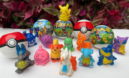 1 Pokebola + 1 Pokemon Grande Brinquedo Boneco Barato Natal