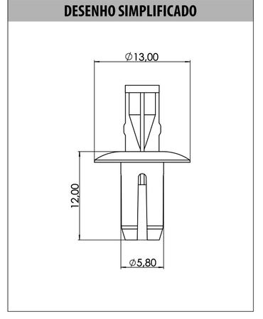 Imagem de 10x Grampo Carenagem Inferior Interna Fazer 250 Nmax 160