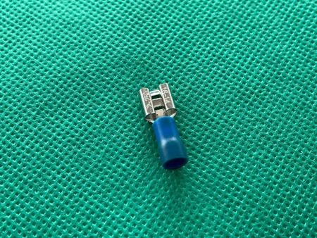 Imagem de 10x Terminal Faston Femea Azul 1,5 a 2,5mm Pre Isolado