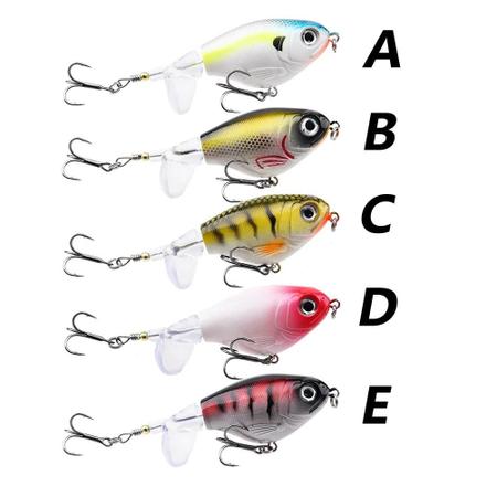 Imagem de 11g 16g Topwater Isca De Pesca Whopper Popper Wobbler Isca Dura Artificial Bass Tackle Com Cauda