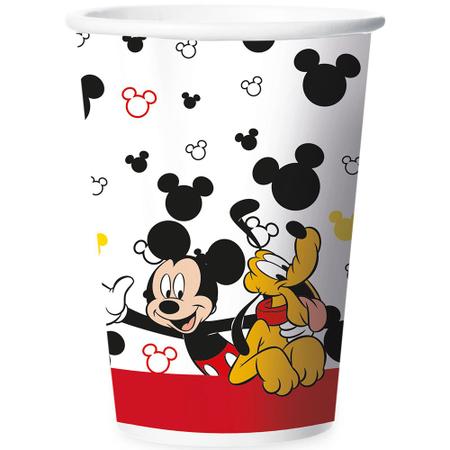 Imagem de 12 Copos Mickey Mouse Festa De Aniversário 180 ML
