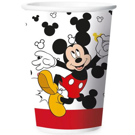 Imagem de 12 Copos Mickey Mouse Festa De Aniversário 180 ML