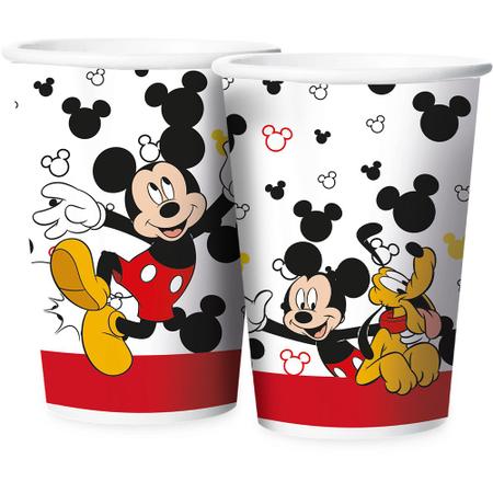 Imagem de 12 Copos Mickey Mouse Festa De Aniversário 180 ML