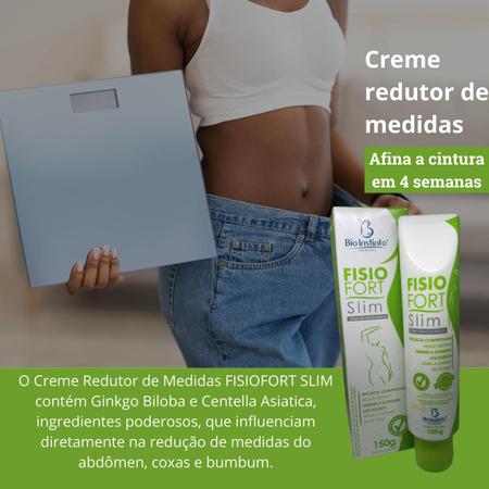 Imagem de 12 Creme Redutor de Medidas Bio Instinto Fisiofort Slim Bisnaga 150g