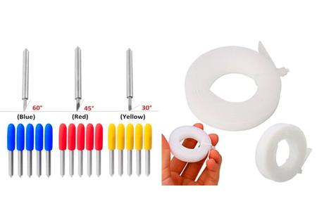 Imagem de 12 Facas  Plotter Corte Roland,gcc+1 Teflon 0,75mx8mmx1mm