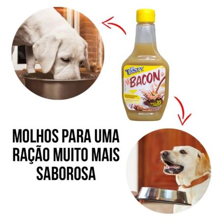 Imagem de 12 Molho Para Ração Cachorro Sabor Bacon  Ipet Tasty