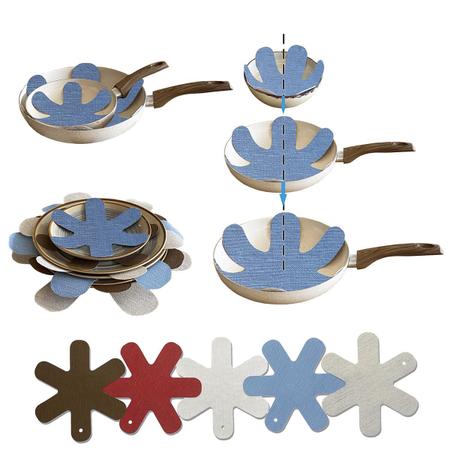 Imagem de 12 Protetor Térmico de Panela e Pratos de Aço Inox, Porcelana, Cerâmica, Vidro e Madeira - Sisal Azul - Protege Mesa