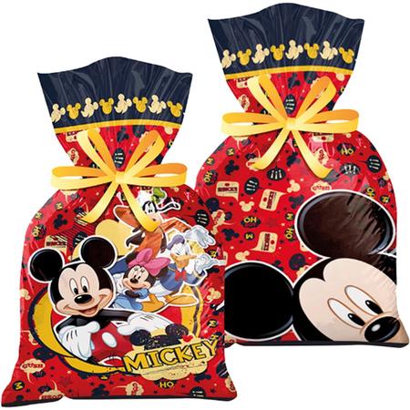Imagem de 12 Sacolas Mickey Mouse Saquinho Lembrancinha Surpresa Festa De Aniversário