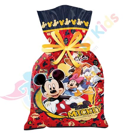 Imagem de 12 Sacolas Mickey Mouse Saquinho Lembrancinha Surpresa Festa De Aniversário