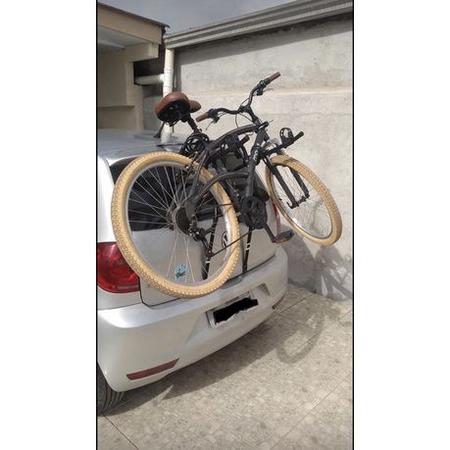 Imagem de 12 - Suporte para bike Transbike para 2 bicicletas Preto com Espuma Sedan Hatch MTB Speed