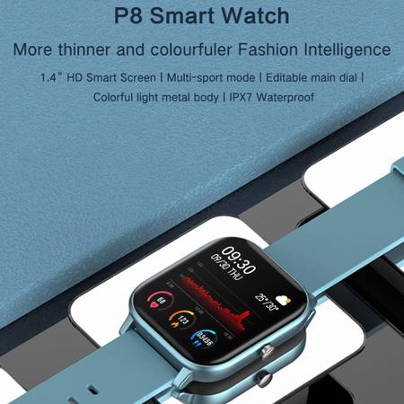 Imagem de 1,4 polegadas touch screen relógio inteligente fitness atividade tracker w