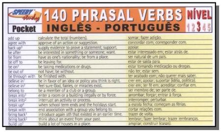 Imagem de 140 Phrasal Verbs Ingles/Português Nivel 3 - ARTE ACADEMICA