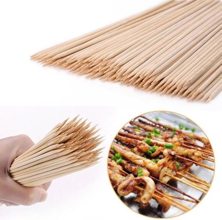 Imagem de 1500 un espeto palito bambu 25 cm vareta churrasco