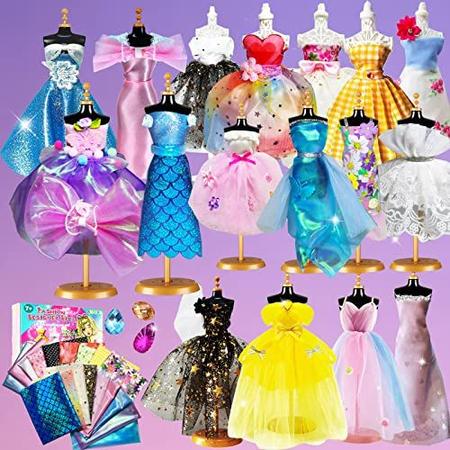 5 Diferentes Sem Costurar Roupas Para Barbie, Como Fazer Artesanato DIY da  Barbie Idéias 