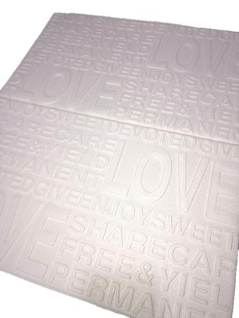 Imagem de 16 Placas Espuma 3D Autoadesiva Modelo Love