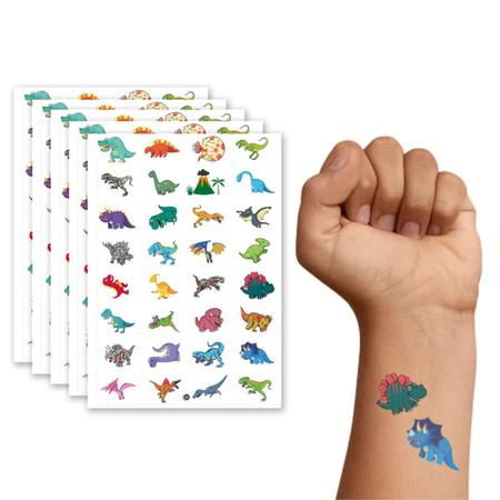 Imagem de 160 Tatuagem Infantil Temporária Dinossauros  Kit Festa 32-017