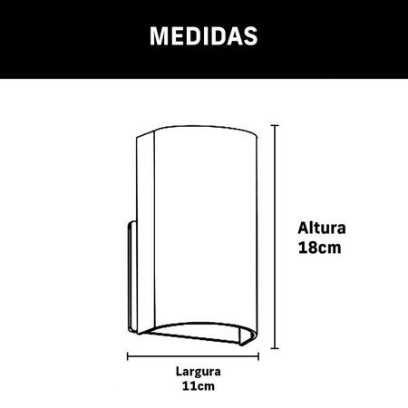 Imagem de 2 Arandelas de Parede 1 Foco Soq E27 Branca + 2 Lâmpadas LED