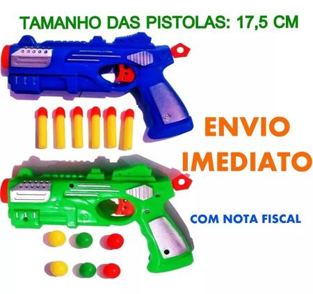 Pistola infantil nerf blaster Estilo Nerf 6 Balas Dardos rosa