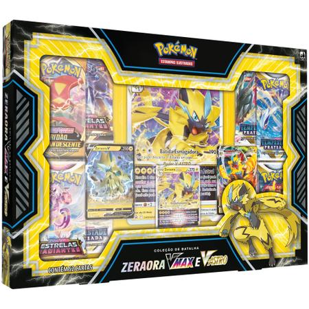 Pokemon tcg Box Deoxys ou Zeraora vmax e V-Astro Deck Copag em