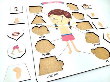 2 Brinquedos Educativos Jogos APrendendo as Formas e Partes do Corpo Humano  Menino e Menina -- Mega Impress - MEGA IMPRESS - Papelaria, Copos  Personalizados, Gráfica Rápida e Muiiito mais