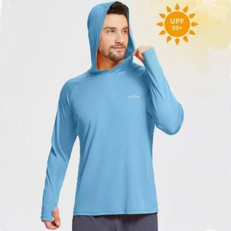 Imagem de 2 Camisa Camiseta Capuz Infantil Proteção Solar 50uv Dry Fit