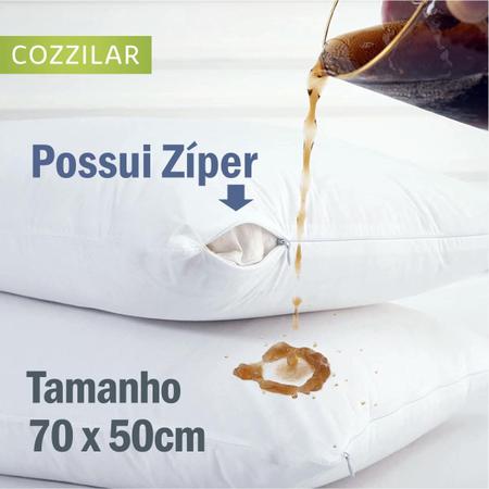 Imagem de 2 Capa de Travesseiro Impermeável Premium 70x50