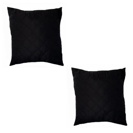 Imagem de 2 capas de almofadas 50 x 50 matelada preço baixo preto
