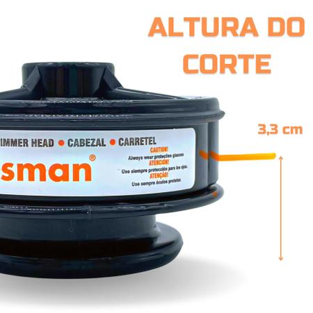 Carretel Fio Nylon Corte Alto Para Roçadeiras Stihl FS160/220/280