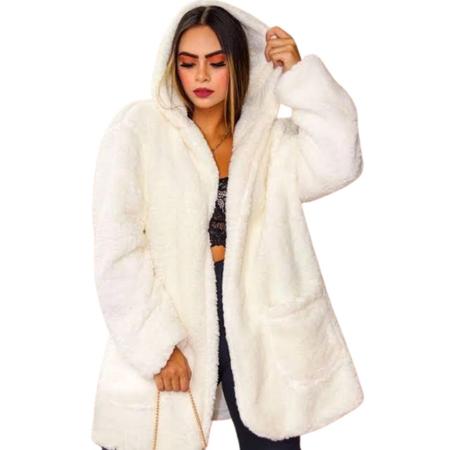 Imagem de 2 Casaco Teddy Feminino Jaqueta Ted Pelúcia Blusa de Frio