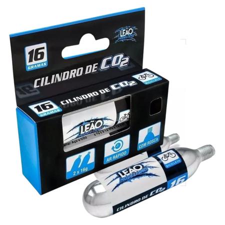 2 Cilindro Co2 16g Le o Cartucho Uso Chopeira Rosca Aqu rio Bike
