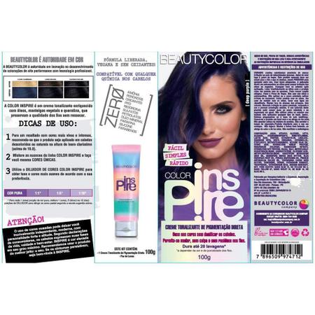 2 Cremes Tonalizante Beautycolor Color Inspire Deep Purple - Beauty Color Imagem de 2 Cremes Tonalizante Beautycolor Color Inspire Deep Purple