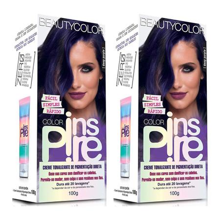2 Cremes Tonalizante Beautycolor Color Inspire Deep Purple - Beauty Color Imagem de 2 Cremes Tonalizante Beautycolor Color Inspire Deep Purple
