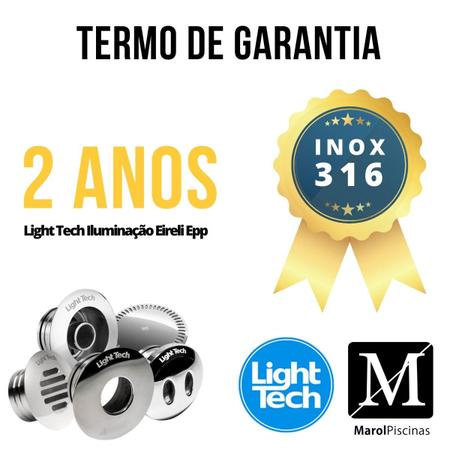 Imagem de 2 Dispositivos De Retorno Inox 316 Encaixe 50mm Light Tech