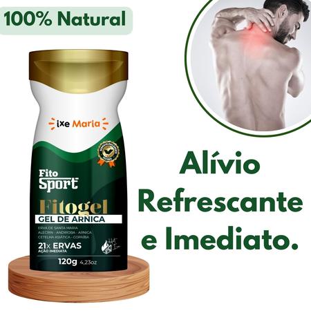 Imagem de 2 Gel de Arnica Natu Life + Gel Massageador de Arnica FitoSport 21 Ervas - Alívio de Dor e Tensão Muscular