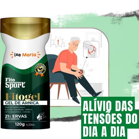 Imagem de 2 Gel de Arnica Natu Life + Gel Massageador de Arnica FitoSport 21 Ervas - Alívio de Dor e Tensão Muscular