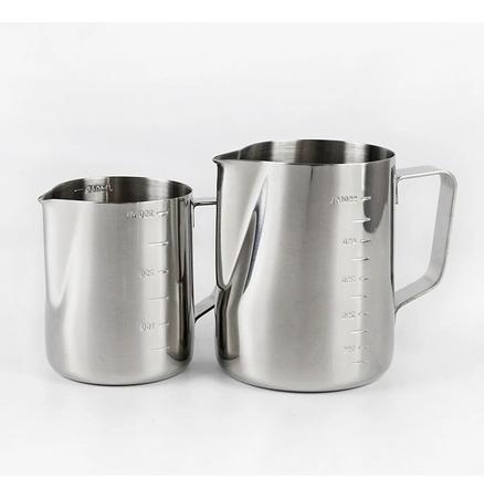 Imagem de 2 Jarra Inox Barista Cremeira Pitcher 350ml 600ml Leiteira