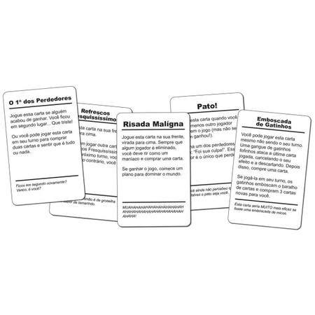 Jogo de cartas com amigos