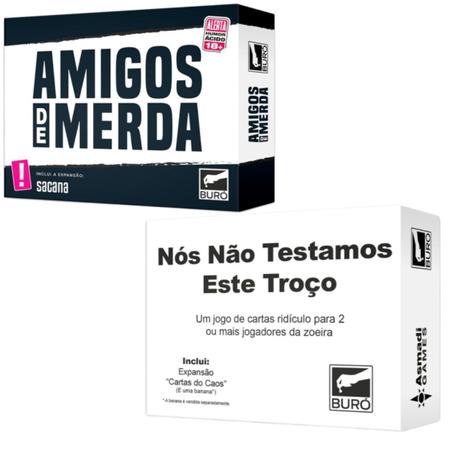 Nós Não Testamos Este Troço Jogo de Cartas Buró Humor - Deck de Cartas -  Magazine Luiza