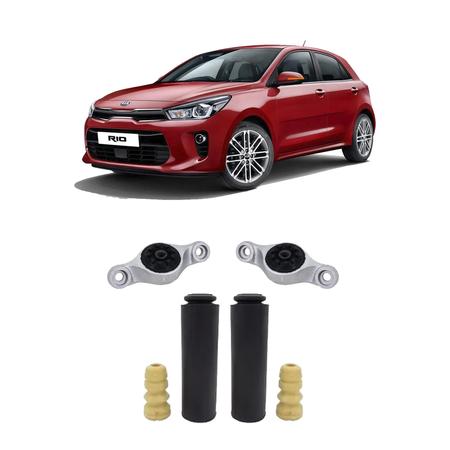 Imagem de 2 Kit Coxim Batente Suspensão Traseira Kia Rio 21